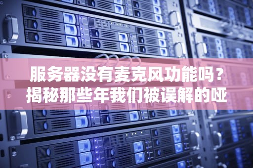 服务器没有麦克风功能吗？揭秘那些年我们被误解的哑巴服务器