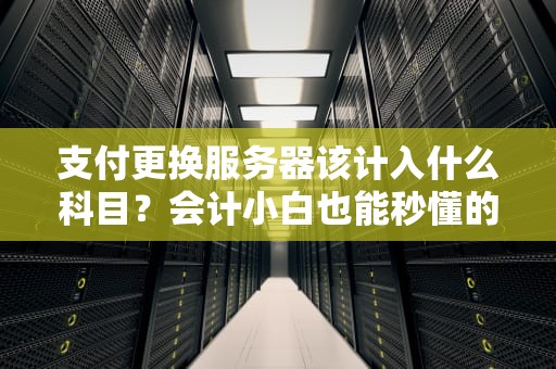 支付更换服务器该计入什么科目？会计小白也能秒懂的财务指南！