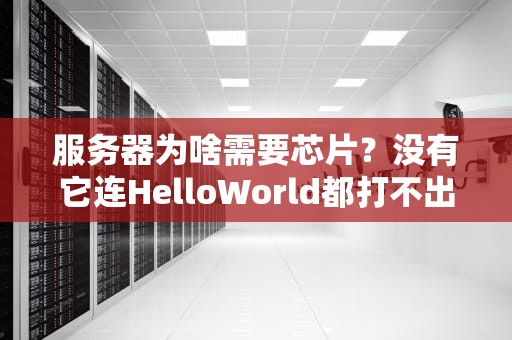 服务器为啥需要芯片？没有它连HelloWorld都打不出来！