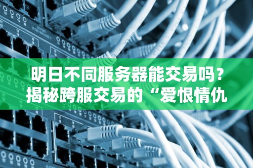 明日不同服务器能交易吗？揭秘跨服交易的“爱恨情仇”与硬核技术！