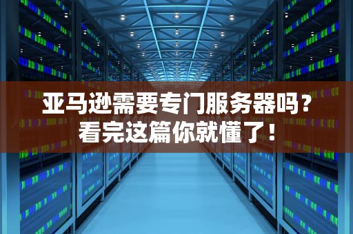 亚马逊需要专门服务器吗？看完这篇你就懂了！