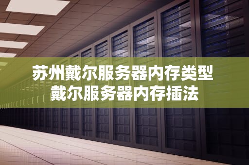 苏州戴尔服务器内存类型 戴尔服务器内存插法