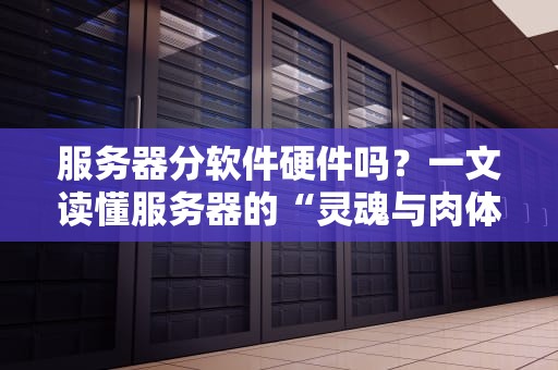 服务器分软件硬件吗？一文读懂服务器的“灵魂与肉体”