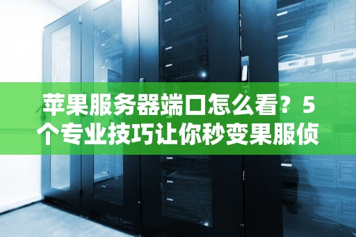 苹果服务器端口怎么看？5个专业技巧让你秒变果服侦探！