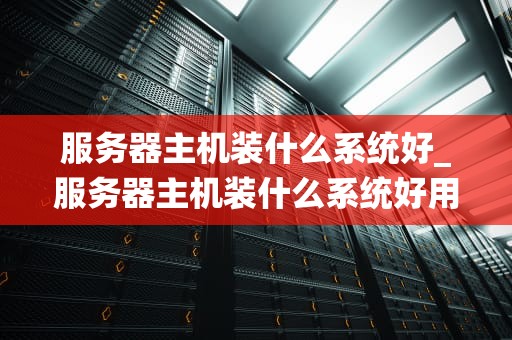 服务器主机装什么系统好_服务器主机装什么系统好用_服务器主机系统选择的全面指南