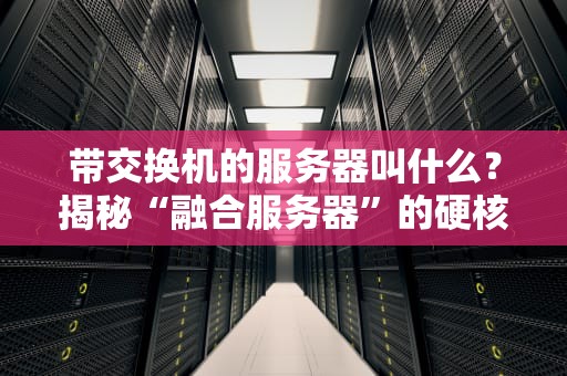 带交换机的服务器叫什么？揭秘“融合服务器”的硬核真相！