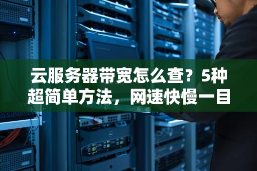 云服务器带宽怎么查？5种超简单方法，网速快慢一目了然！