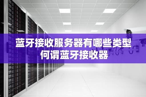 蓝牙接收服务器有哪些类型 何谓蓝牙接收器