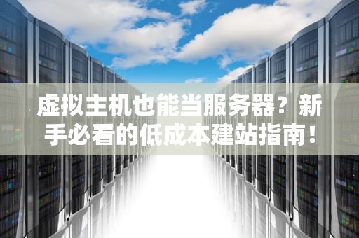虚拟主机也能当服务器？新手必看的低成本建站指南！