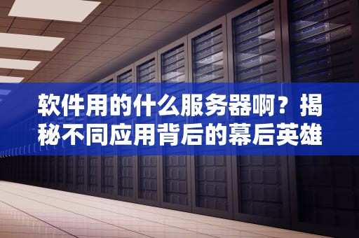 软件用的什么服务器啊？揭秘不同应用背后的幕后英雄！