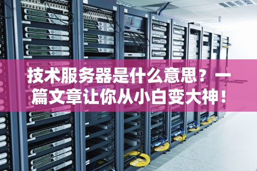 技术服务器是什么意思？一篇文章让你从小白变大神！