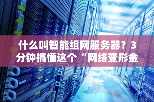 什么叫智能组网服务器？3分钟搞懂这个“网络变形金刚”！