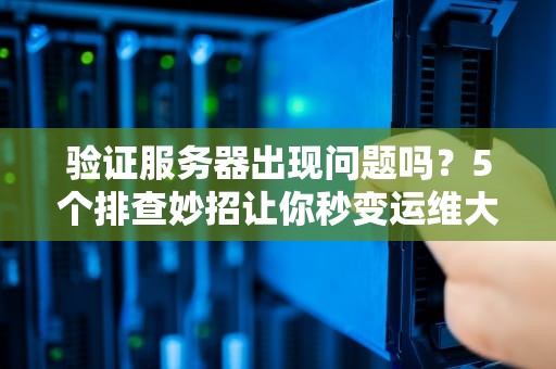 验证服务器出现问题吗？5个排查妙招让你秒变运维大神！