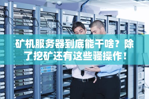 矿机服务器到底能干啥？除了挖矿还有这些骚操作！