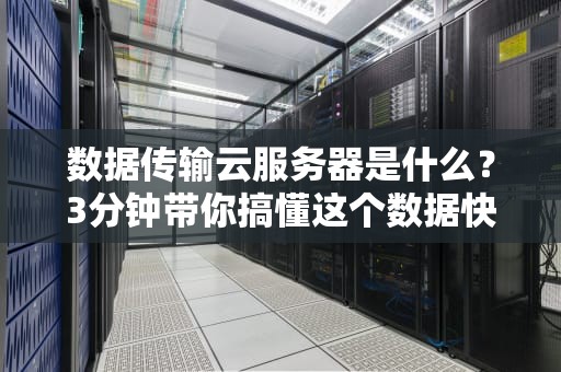 数据传输云服务器是什么？3分钟带你搞懂这个数据快递员！
