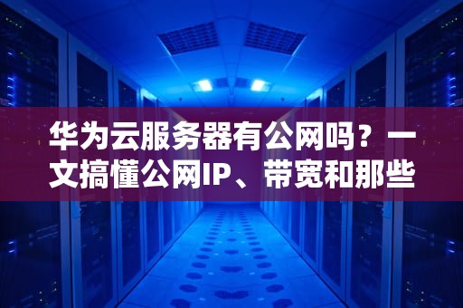 华为云服务器有公网吗？一文搞懂公网IP、带宽和那些“坑”