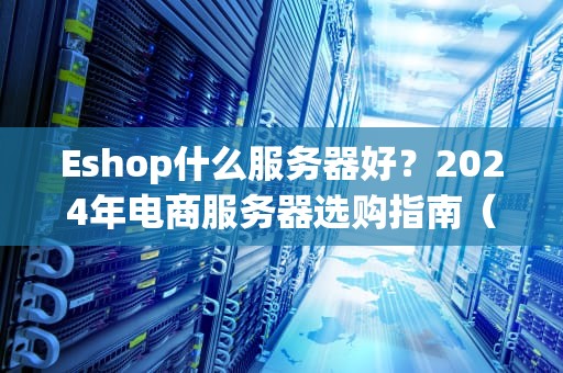 Eshop什么服务器好？2024年电商服务器选购指南（附避坑段子）
