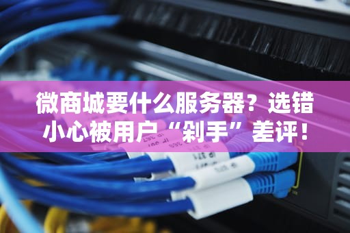 微商城要什么服务器？选错小心被用户“剁手”差评！