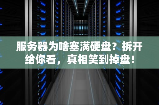 服务器为啥塞满硬盘？拆开给你看，真相笑到掉盘！