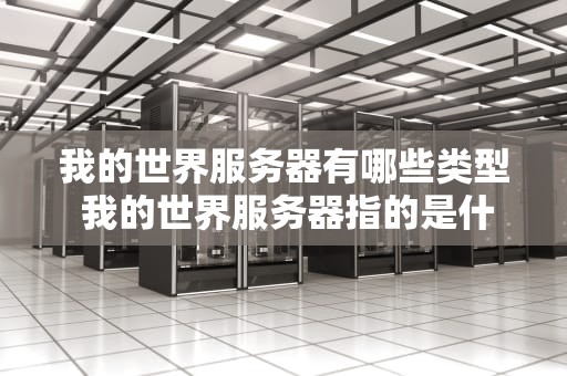 我的世界服务器有哪些类型 我的世界服务器指的是什么