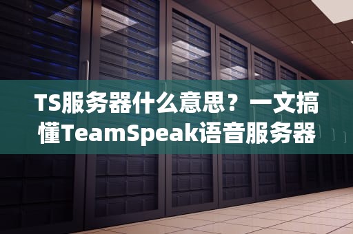 TS服务器什么意思？一文搞懂TeamSpeak语音服务器的那些事儿！