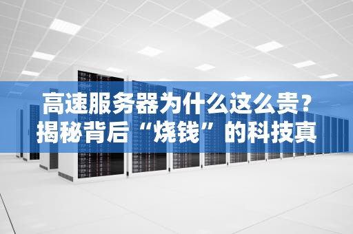 高速服务器为什么这么贵？揭秘背后“烧钱”的科技真相！