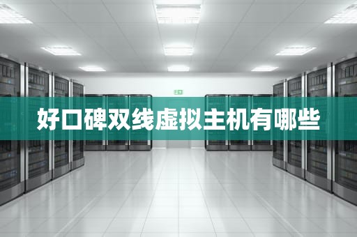 好口碑双线虚拟主机有哪些