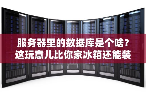 服务器里的数据库是个啥？这玩意儿比你家冰箱还能装！