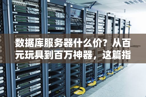数据库服务器什么价？从百元玩具到百万神器，这篇指南让你不花冤枉钱！
