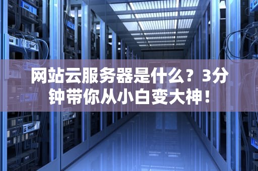 网站云服务器是什么？3分钟带你从小白变大神！