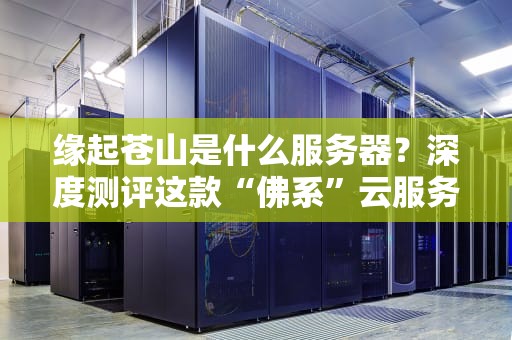 缘起苍山是什么服务器？深度测评这款“佛系”云服务的硬核实力！