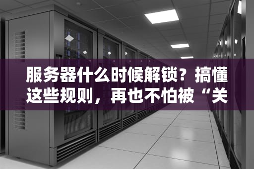 服务器什么时候解锁？搞懂这些规则，再也不怕被“关小黑屋”！