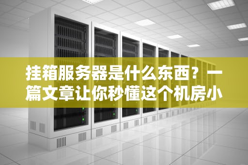 挂箱服务器是什么东西？一篇文章让你秒懂这个机房小怪兽！