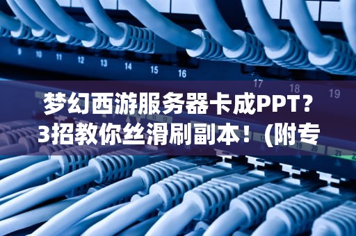 梦幻西游服务器卡成PPT？3招教你丝滑刷副本！(附专业测评数据)