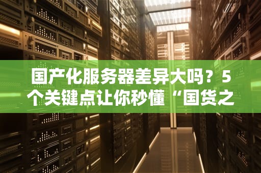 国产化服务器差异大吗？5个关键点让你秒懂“国货之光”的真相！