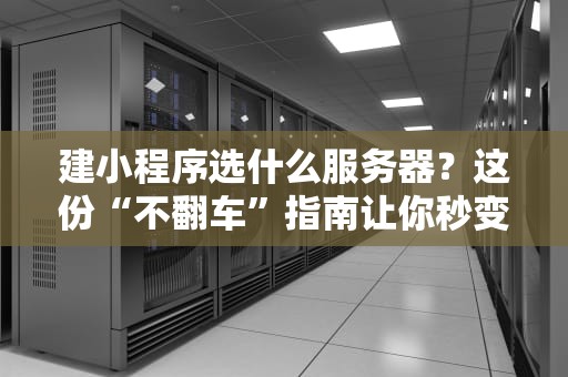 建小程序选什么服务器？这份“不翻车”指南让你秒变老司机！