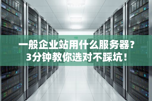 一般企业站用什么服务器？3分钟教你选对不踩坑！