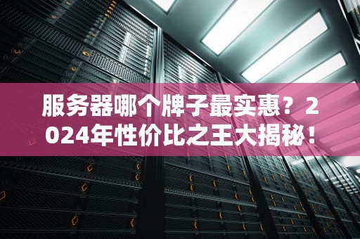 服务器哪个牌子最实惠？2024年性价比之王大揭秘！