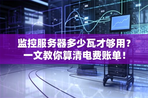 监控服务器多少瓦才够用？一文教你算清电费账单！