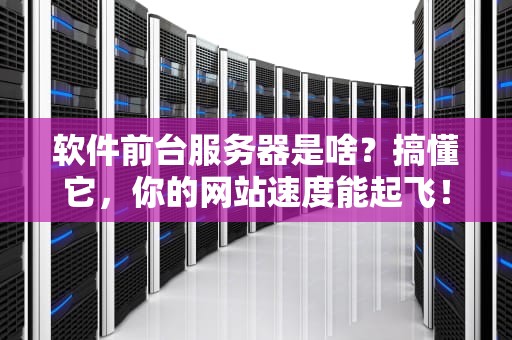 软件前台服务器是啥？搞懂它，你的网站速度能起飞！