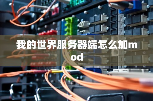 我的世界服务器端怎么加mod