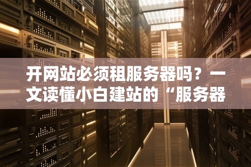 开网站必须租服务器吗？一文读懂小白建站的“服务器”那些事儿！
