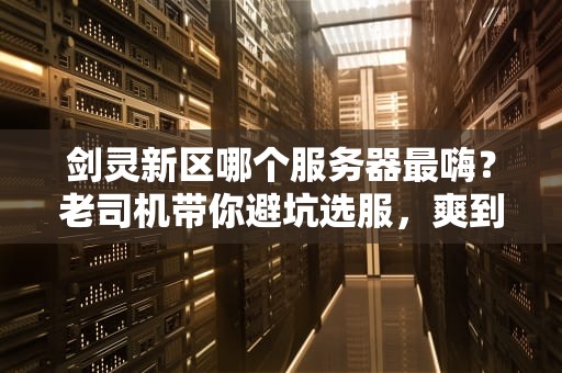 剑灵新区哪个服务器最嗨？老司机带你避坑选服，爽到飞起！