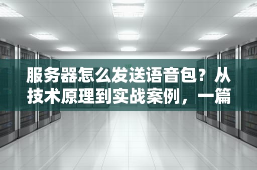 服务器怎么发送语音包？从技术原理到实战案例，一篇搞懂！