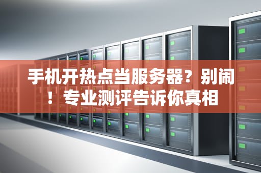 手机开热点当服务器？别闹！专业测评告诉你真相
