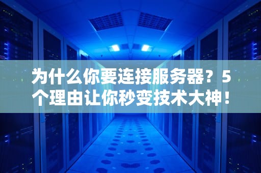 为什么你要连接服务器？5个理由让你秒变技术大神！