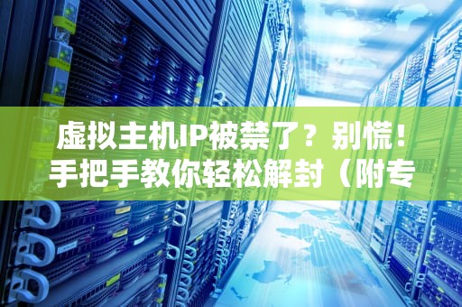 虚拟主机IP被禁了？别慌！手把手教你轻松解封（附专业解决方案）
