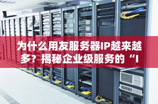 为什么用友服务器IP越来越多？揭秘企业级服务的“IP膨胀症”