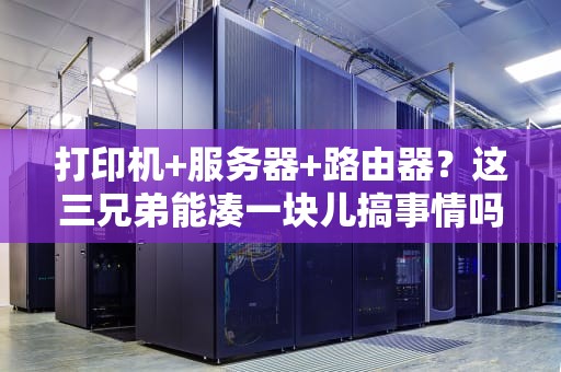 打印机+服务器+路由器？这三兄弟能凑一块儿搞事情吗？