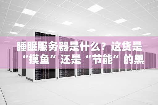 睡眠服务器是什么？这货是“摸鱼”还是“节能”的黑科技？